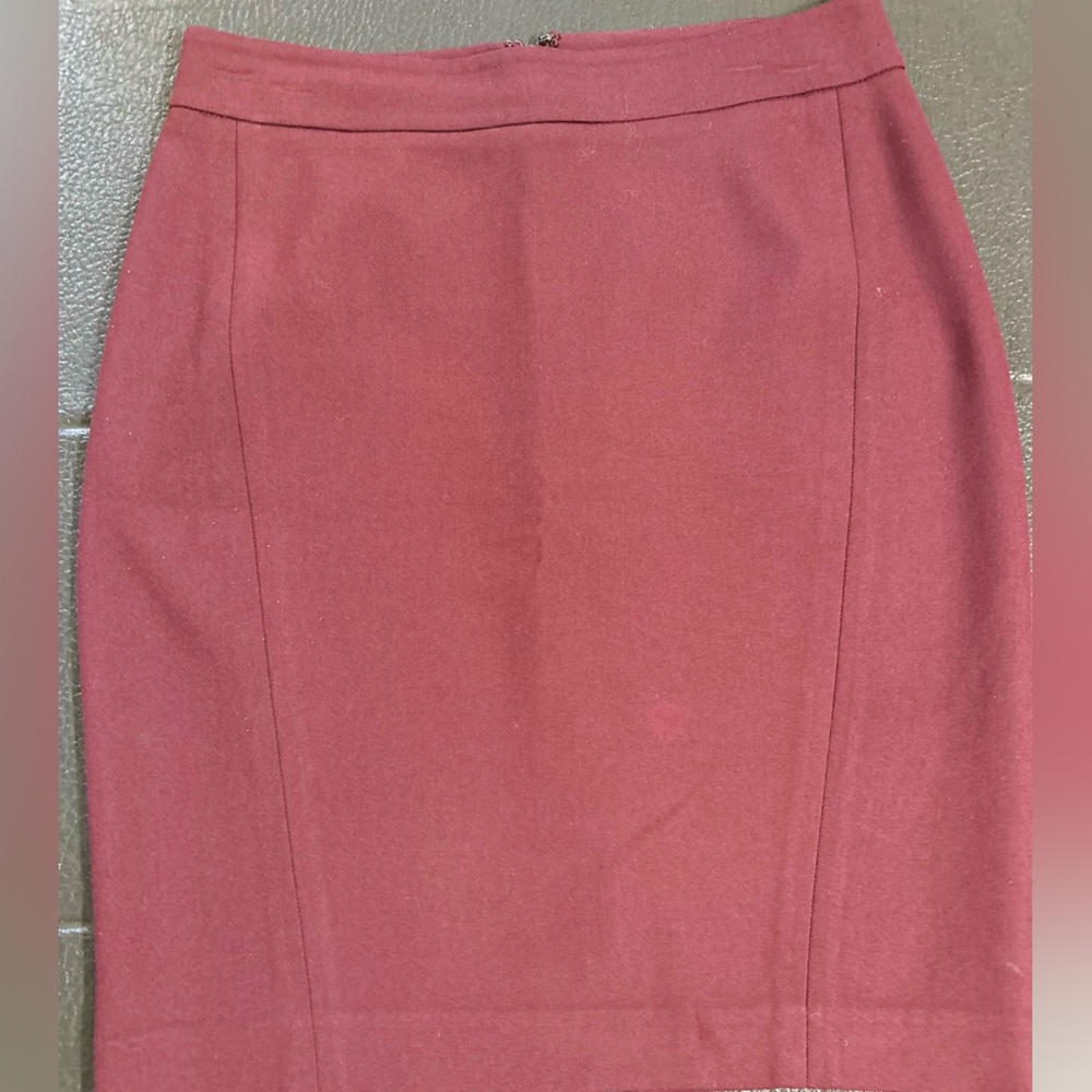Burdugy/wine pencil skirt